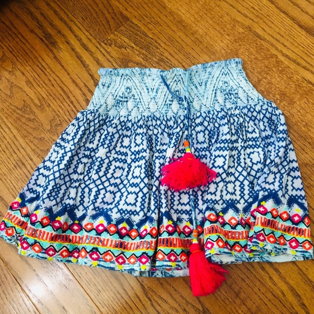Hemant and Nandita Lucian Mini Cover Up Boho Skirt
